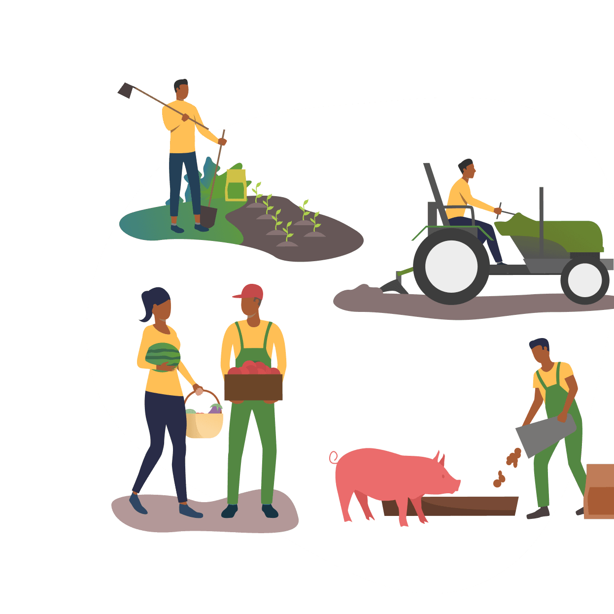 Farmers illustration
